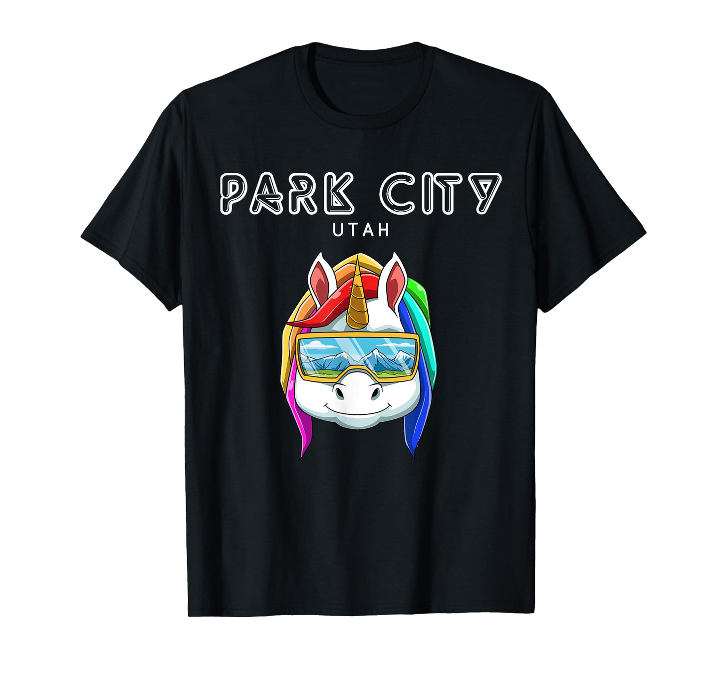 Park City North Utah - Ski and Snowboard Unicorn T-Shirt