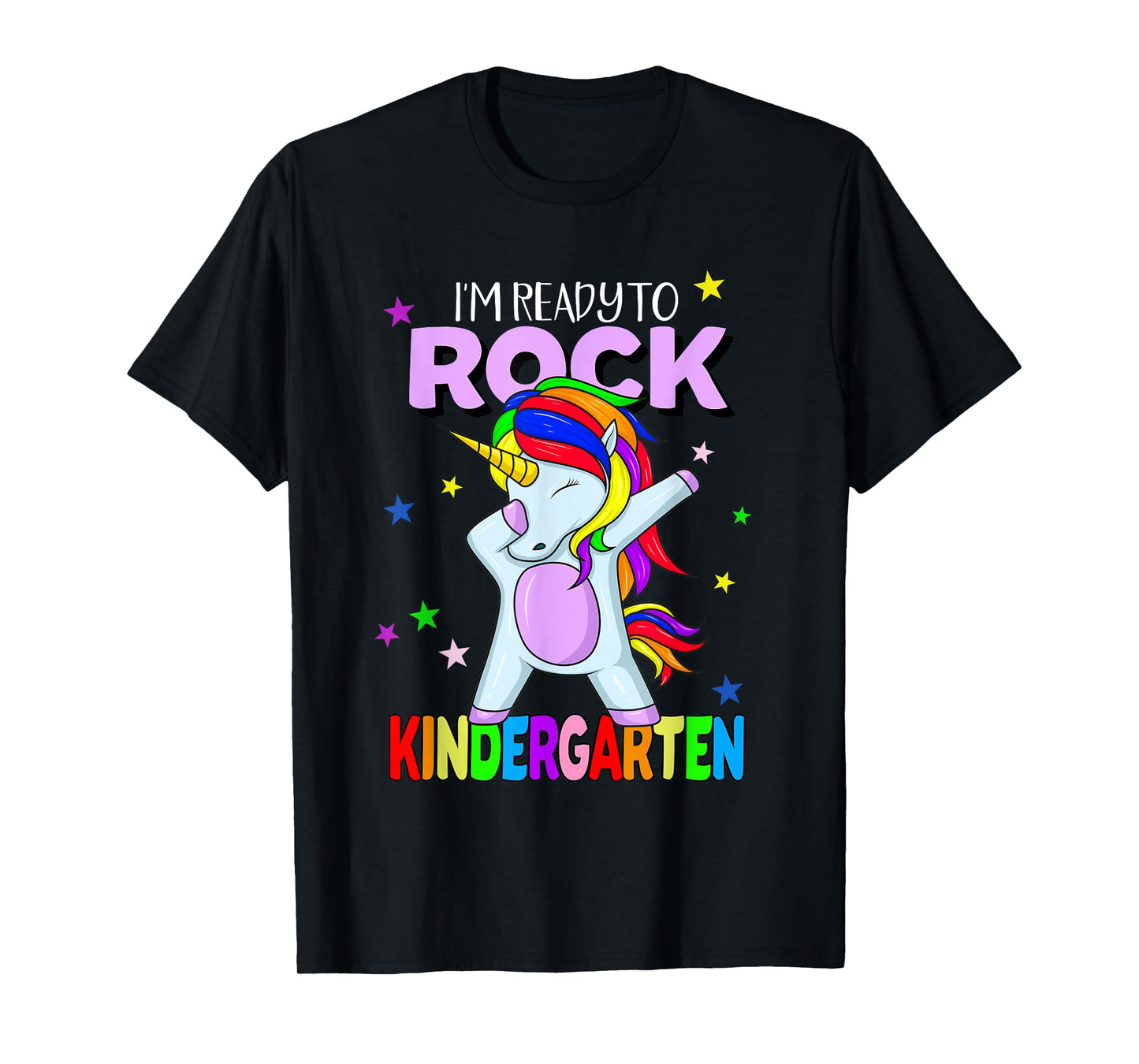 Rock Kindergarten Dabbing Unicorn Girls Back To School T-Shirt