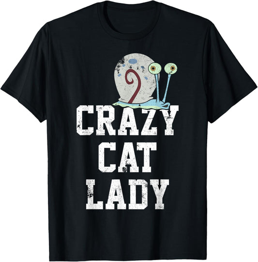 SpongeBob SquarePants Gary Crazy Cat Lady T-Shirt