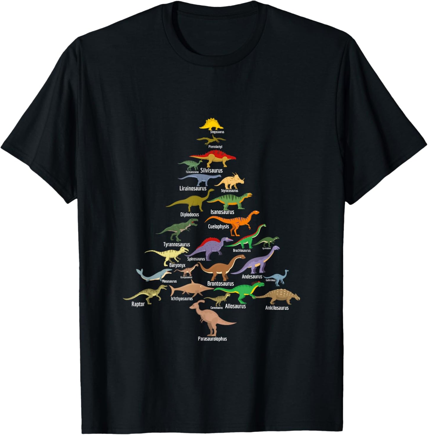 Dinosaur Christmas Tree Dino TRex Paleontologist Xmas Men T-Shirt