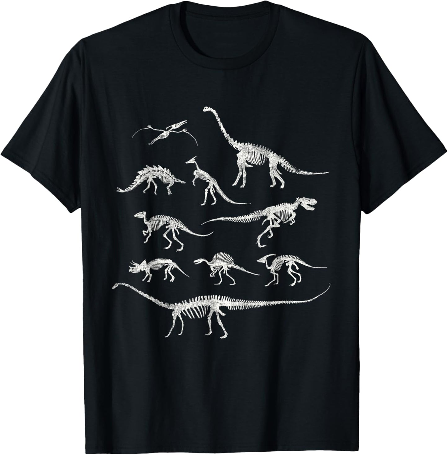 Dinosaur Skeleton and Dino Bones T-Shirt T-Shirt