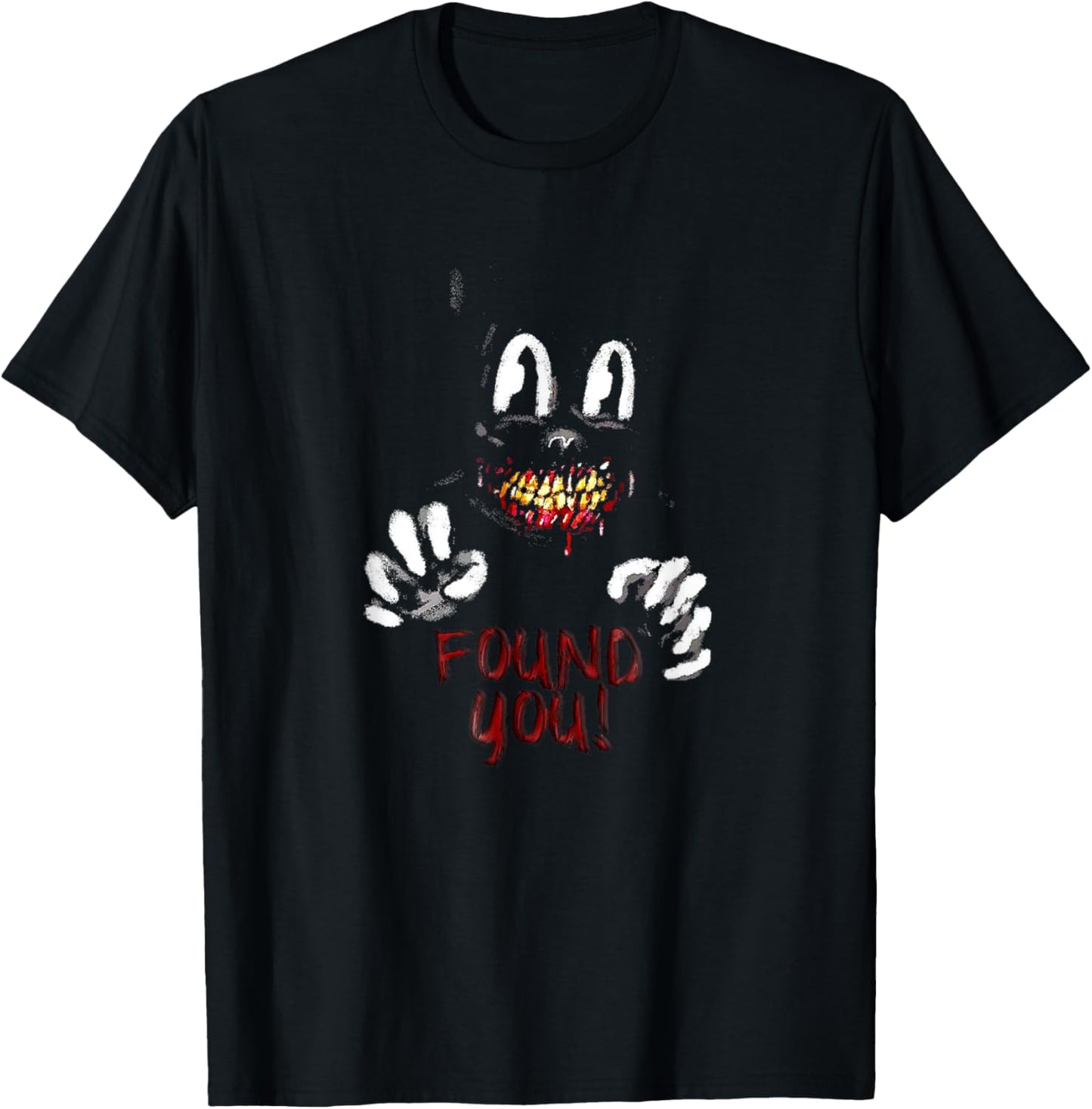 Cartoon cat Creepy Horror trick or treat T-Shirt