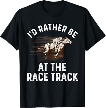 Cool Horse Racing For Men Women Race Jockey Derby Equestrian T-Shirt