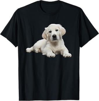 White Lab English Cream Golden Retriever Dog Puppy Mom Girls T-Shirt