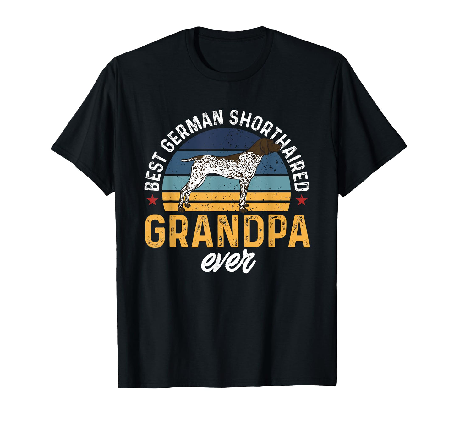 Best German Shorthaired Pointer Grandpa Ever GSP Dog T-Shirt