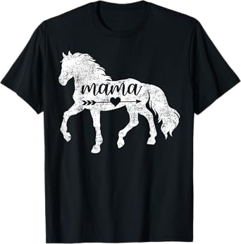 Horse Mama Shirt - Funny Horse Lover Mom Mother's Day T-Shirt