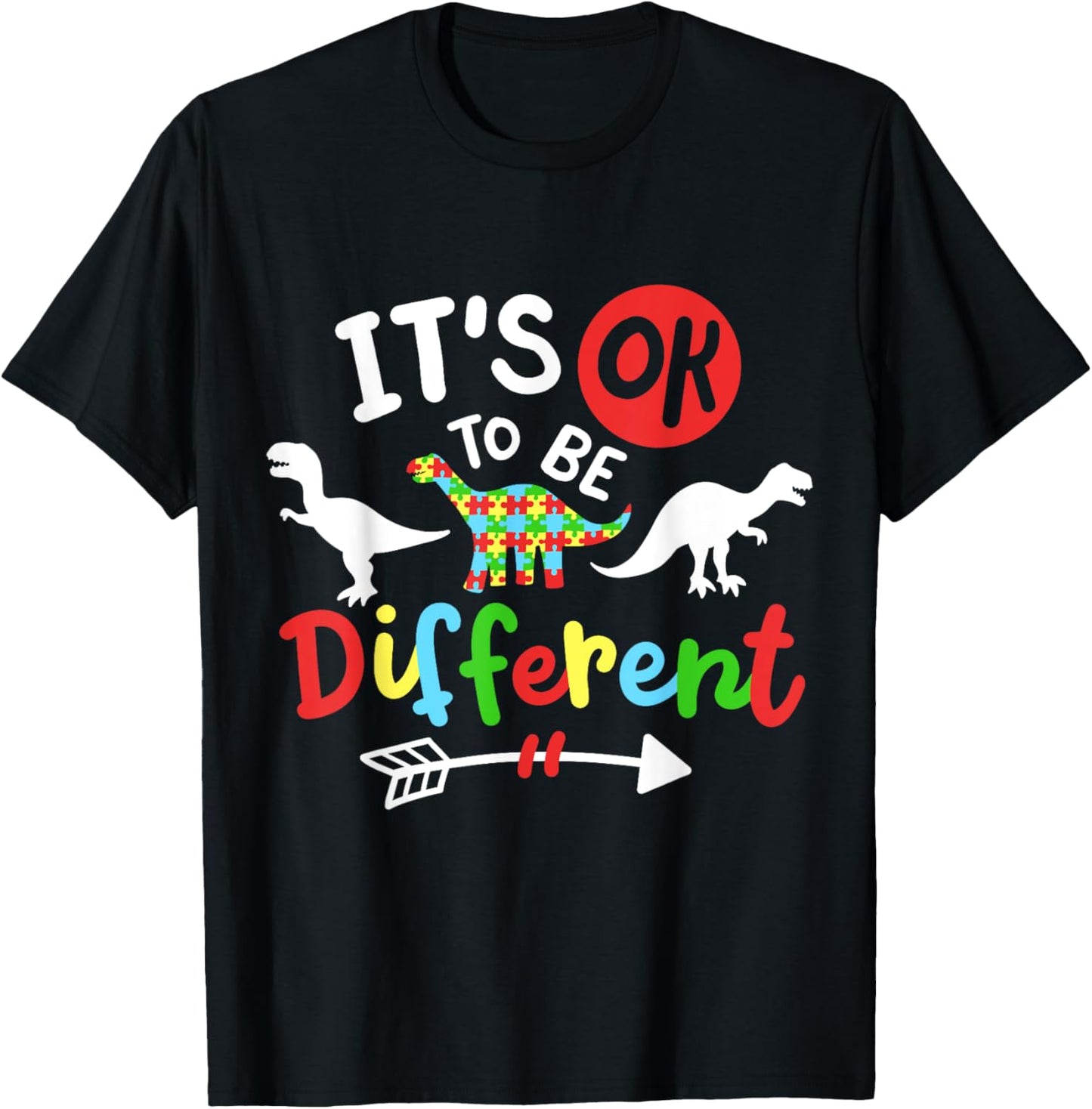 Autism Awareness Dinosaur T-Shirt