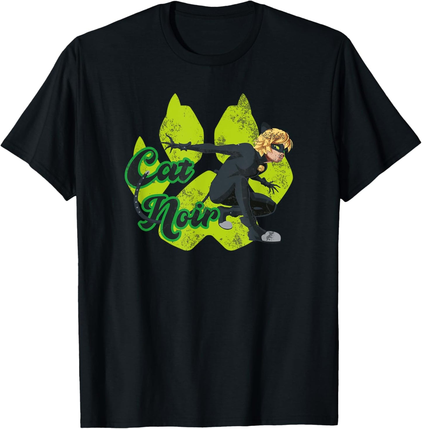 Miraculous Ladybug Vintage Collection with Cat Noir paw T-Shirt