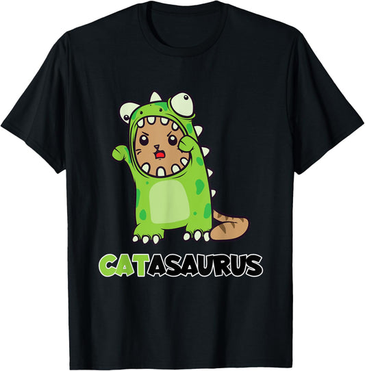 Funny Catasaurus Cat Dino Costume Dinosaur Gift T-Shirt