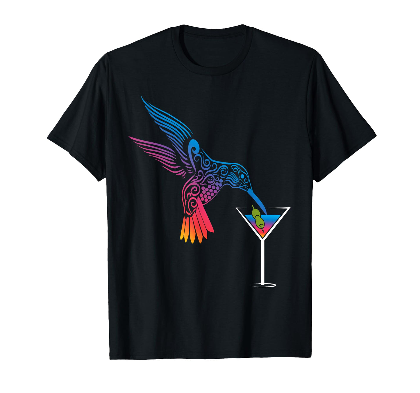 Cocktail and hummingbird the ideal mix for holidays T-Shirt