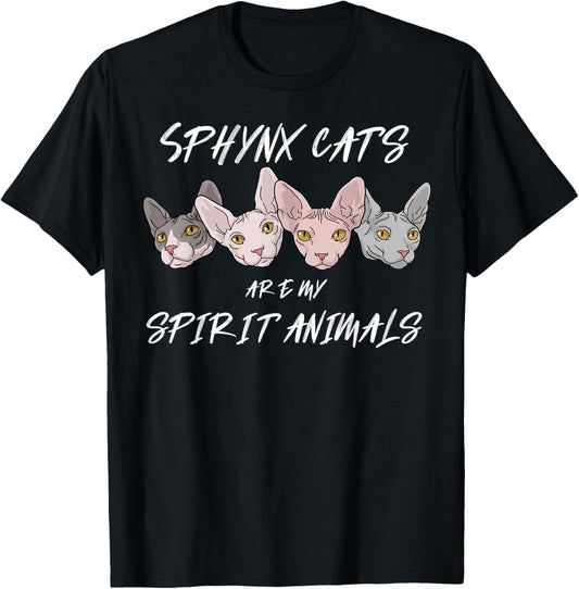 Sphynx Cat Shirts Sphynx Cat Gifts Sphynx Cat Spirit Animal T-Shirt