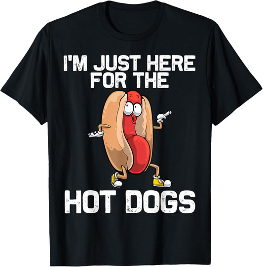 Funny Hot Dog Art For Men Women Kids Hot Dog Stand Hot Dog T-Shirt
