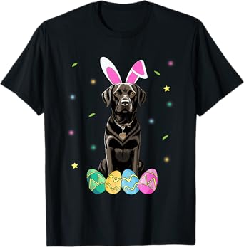 Easter Black Labrador T-Shirt