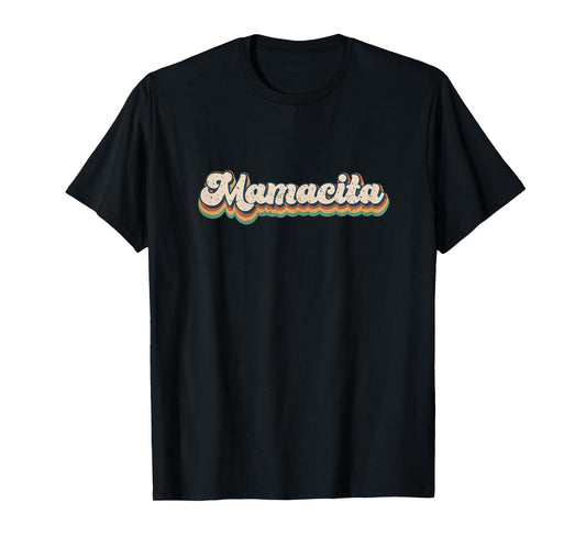 Mamacita Womens Retro Top For Women Cute Vintage Mommy T-Shirt