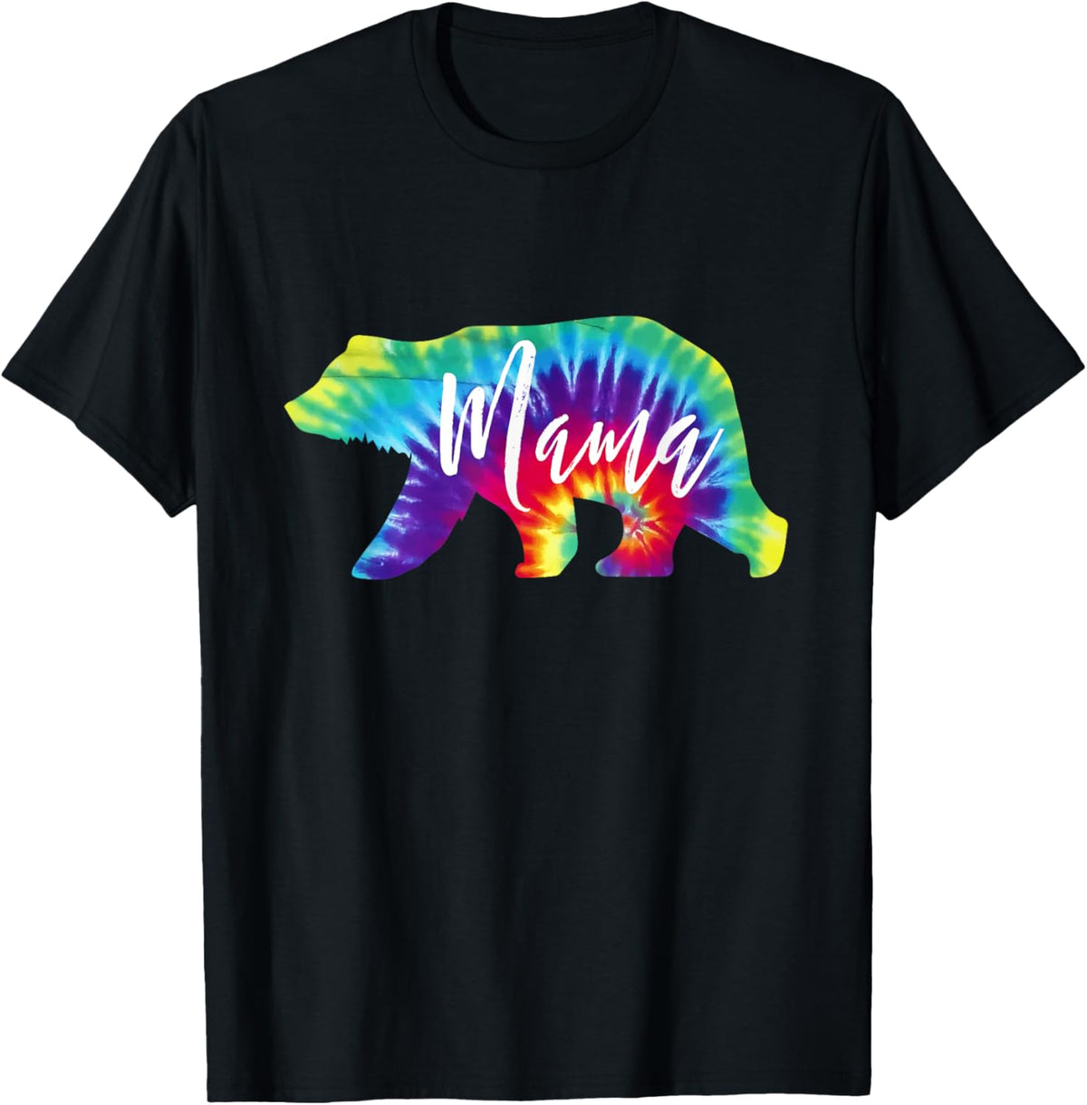 Womens Mama Bear Shirt Family Tie Dye Tee Gift for Mom T-Shirt