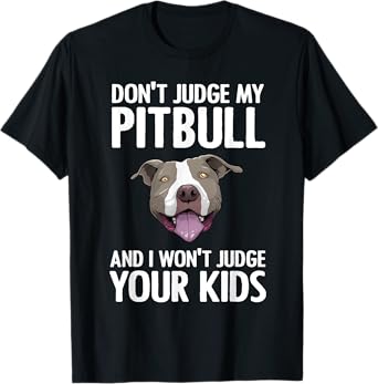 Cute Pitbull For Men Women Kids Pitbull Terrier Dog Lover T-Shirt