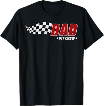 Dad Pit Crew Race Car Birthday Family Matching Pit Crew T-Shirt