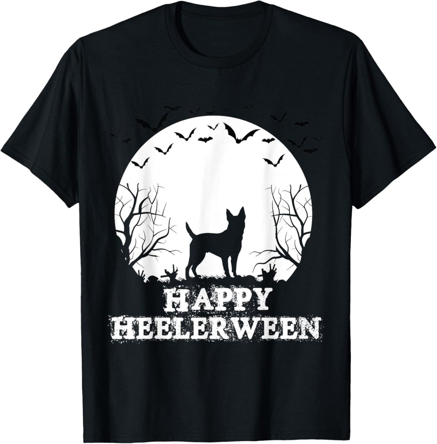 Happy Heelerween Blue Heeler Halloween Costume Heeler Dog T-Shirt