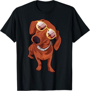Dachshund Shirt, Funny Tee for Cute Dog Lovers Men Women Kids T-Shirt