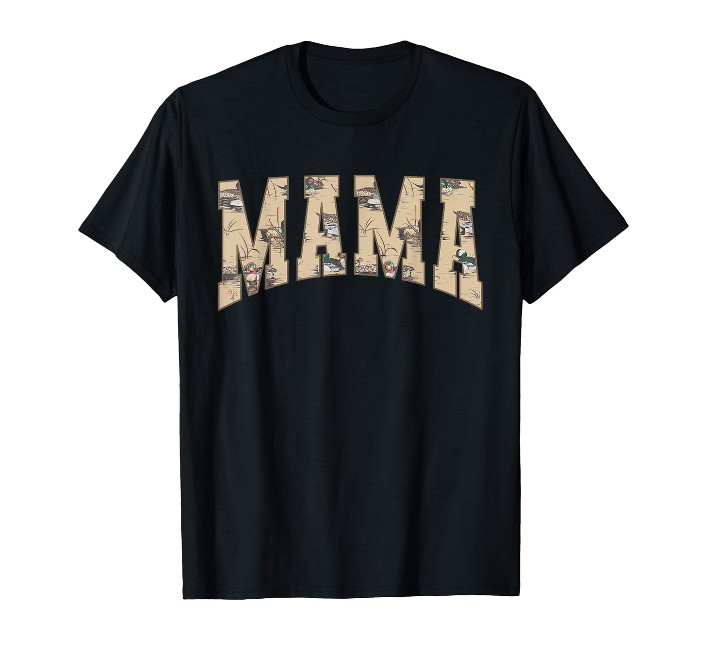 Hunting Mama Duck Camouflage Camo Waterfowl Duck Camo Women T-Shirt