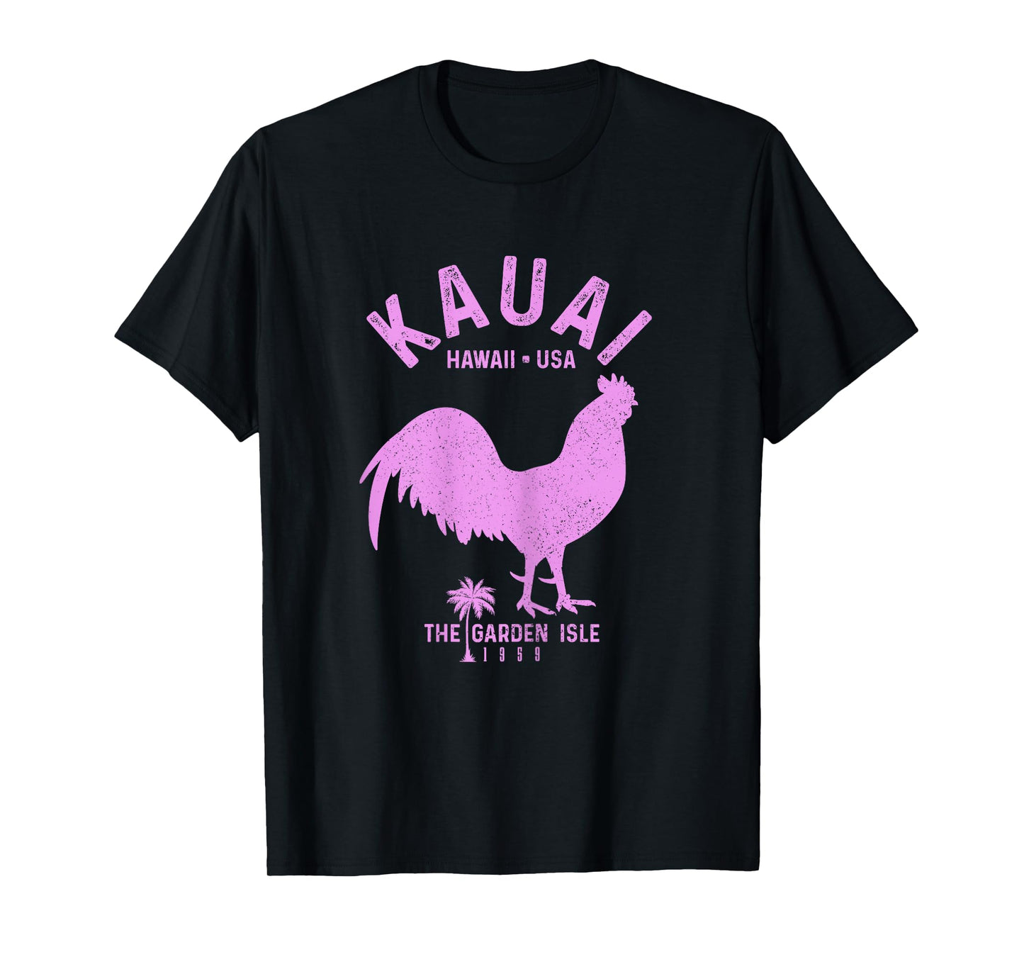 Kauai 1959 The Garden Isle Chicken Hawaii Vintage Hawaiian T-Shirt