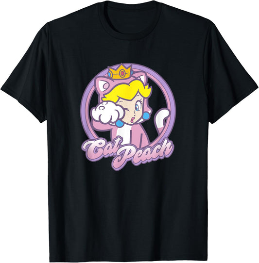 Super Mario 3D World Bowser's Fury Peach Cat Princess Paw T-Shirt