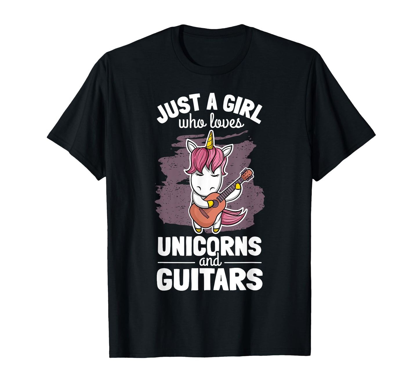 Cute Unicorn Guitar Player Woman Magical Girl Guitarist T-Shirt