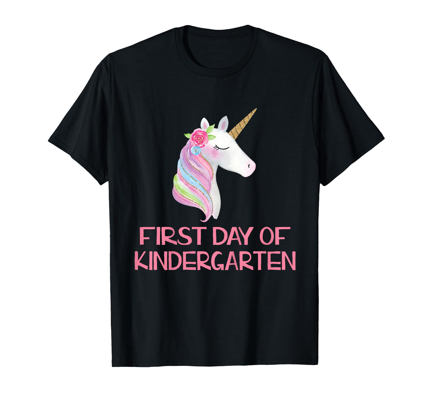 Cute First Day of Kindergarten Unicorn Shirt for Girls T-Shirt