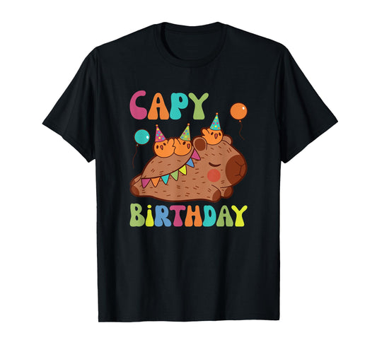Capybara Capy Birthday Pun Happy Birthday T-Shirt