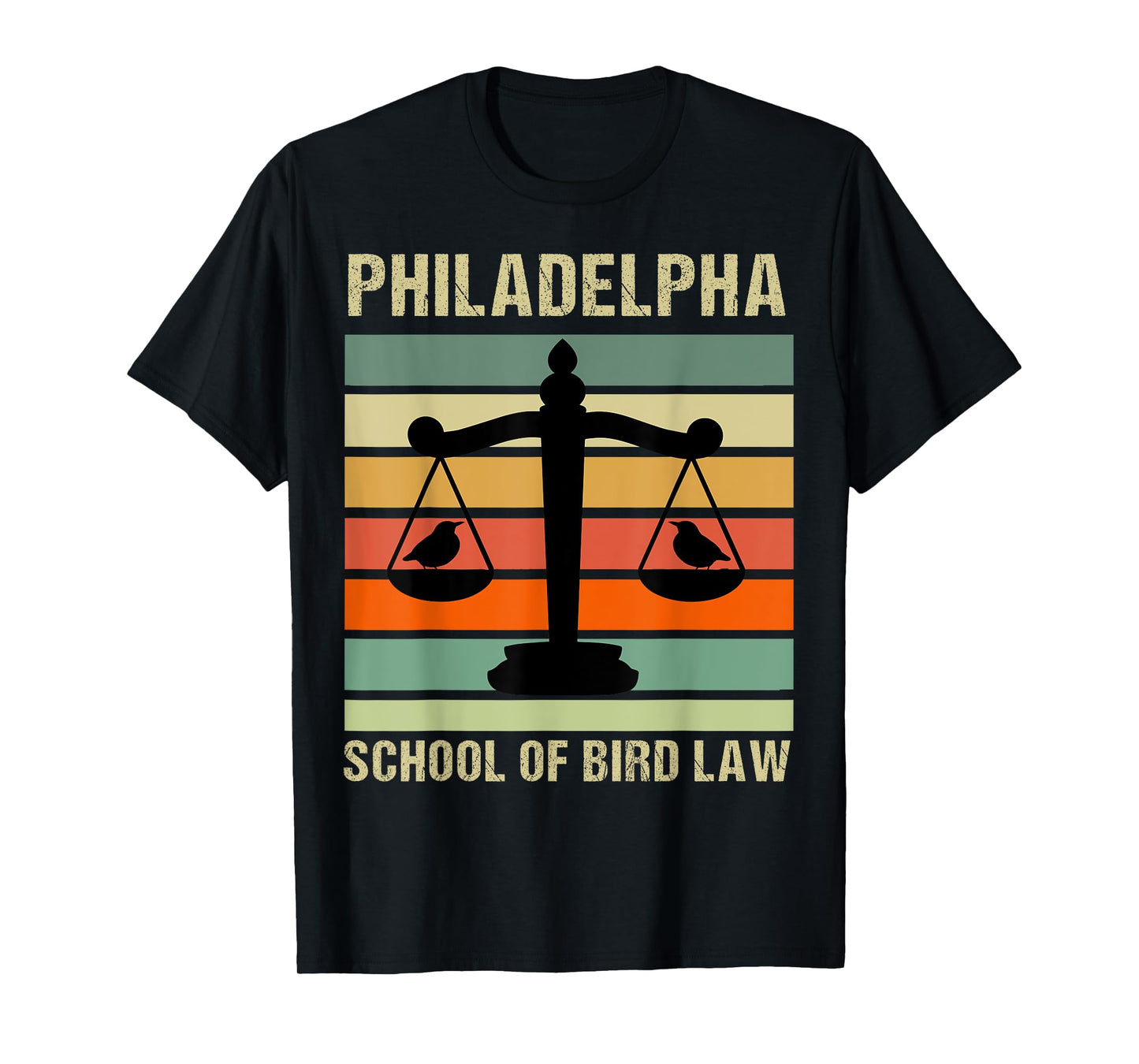 Philadelpha School Of Bird Law Retro Vintage T-Shirt