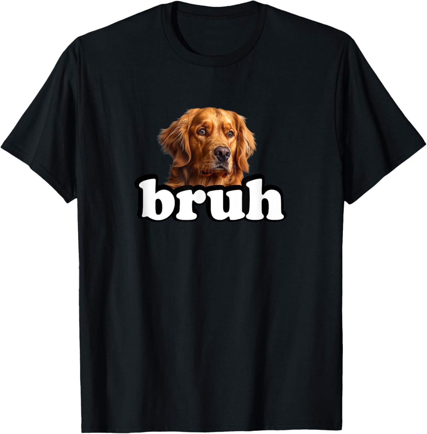 Funny Kids Bruh Golden Retriever Dog Lover T-Shirt