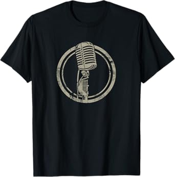 Vintage Microphone - Stand up, vocalist T-shirt T-Shirt