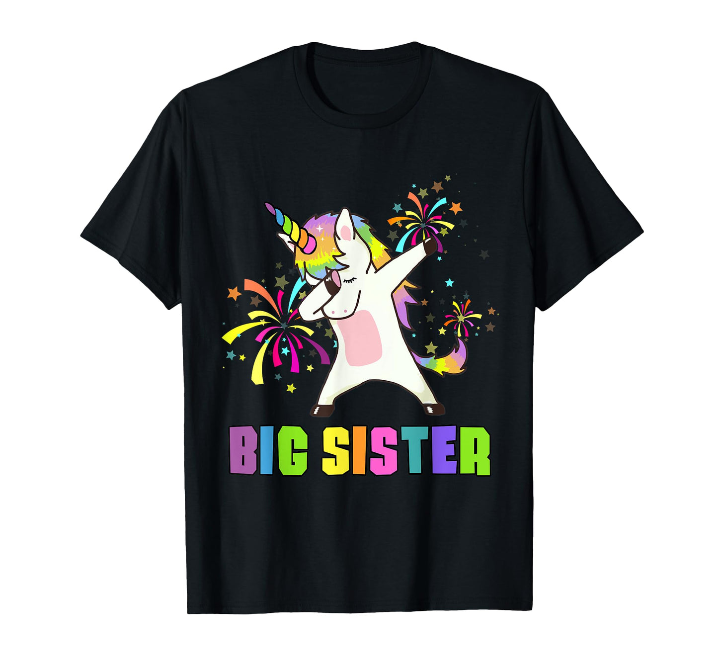Big Sister Unicorn Dab Dance T-Shirt