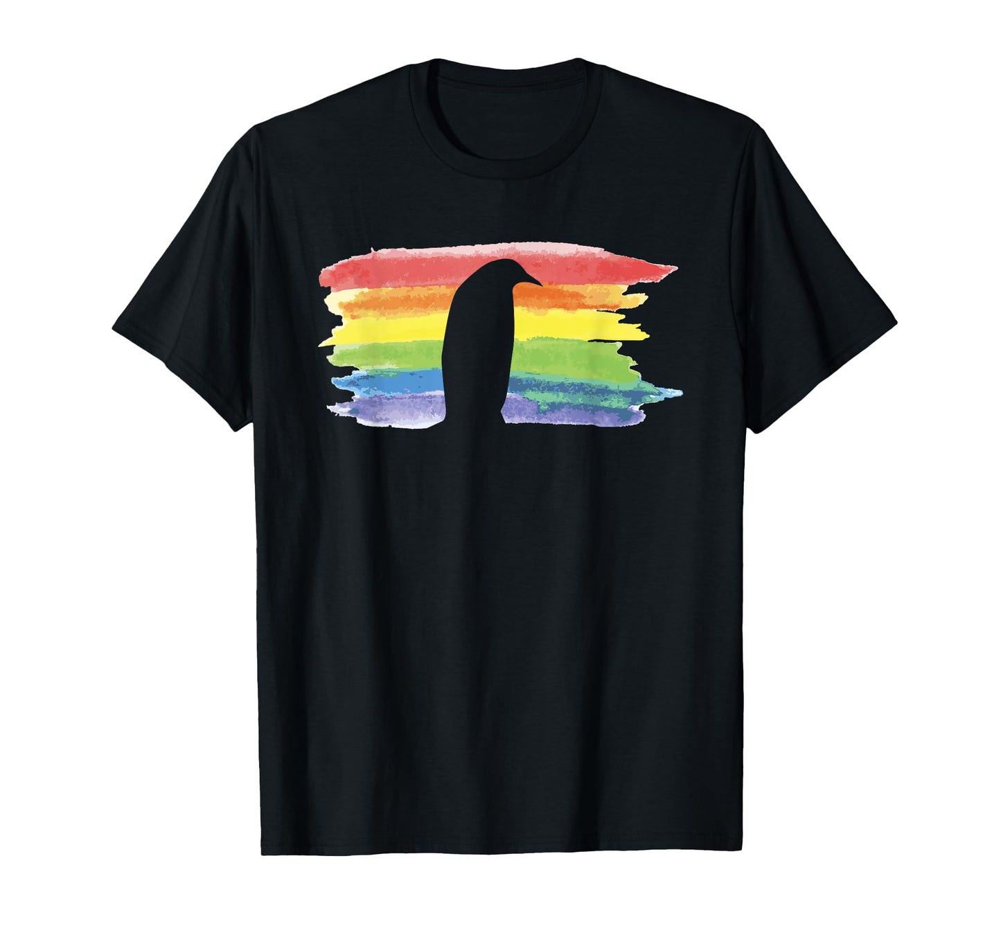 Rainbow LGBT Pride Penguin Lover Flightless Bird Lesbian Gay T-Shirt
