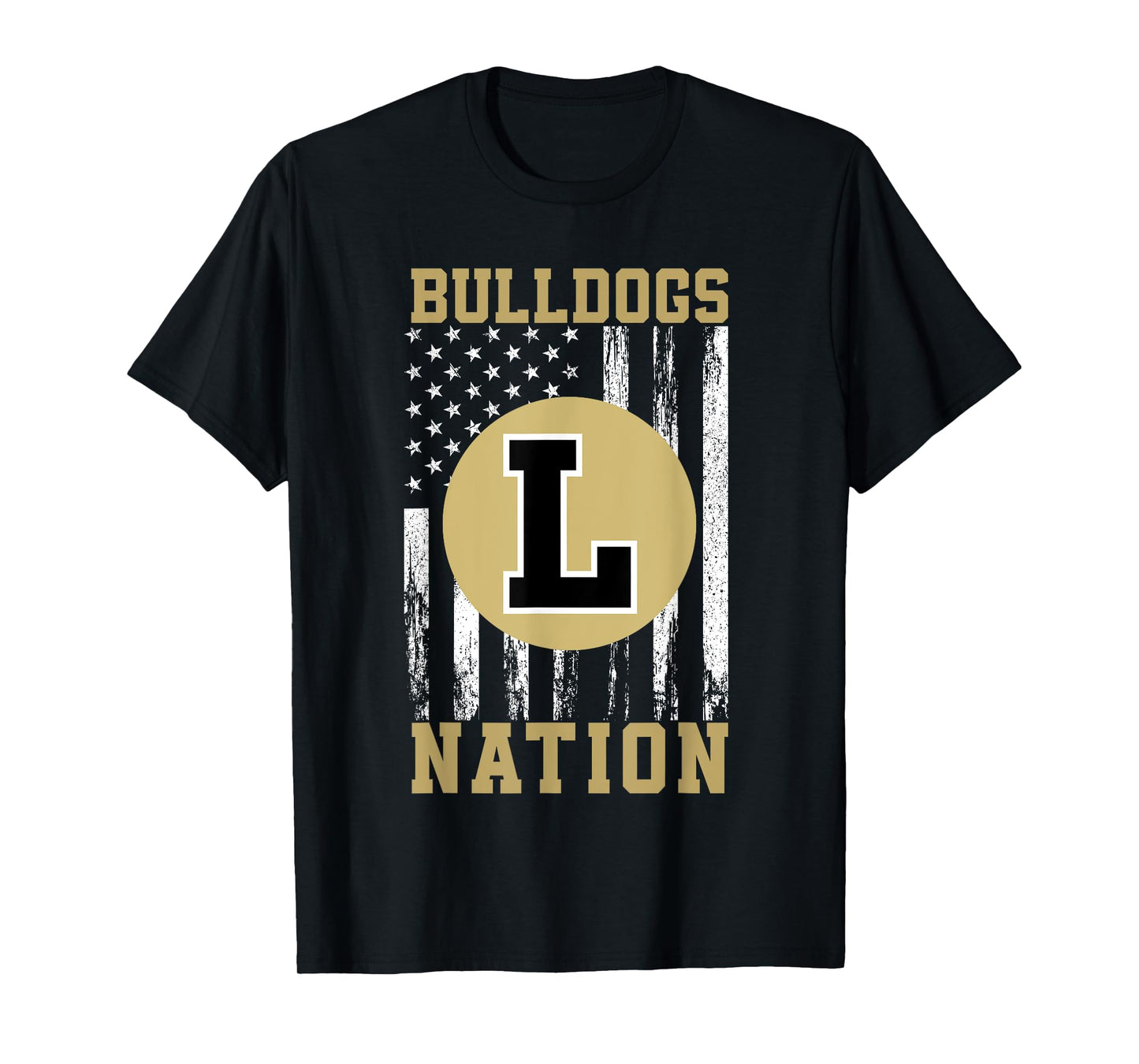 Lapel Bulldogs Logo Nation HS T-Shirt