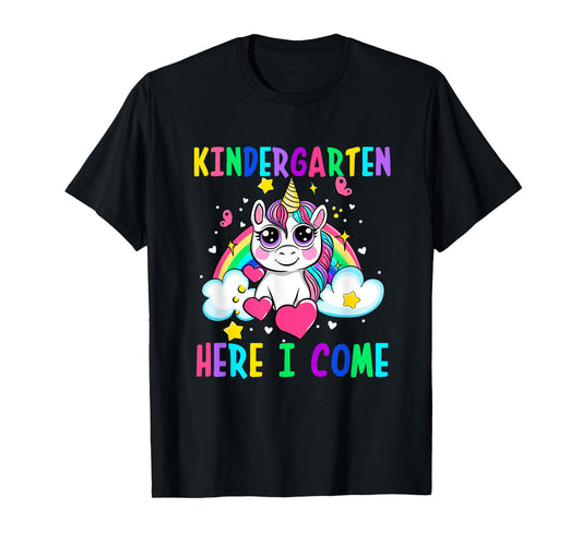 Cute Unicorn Kindergarten Here I Come School Kindergarten T-Shirt