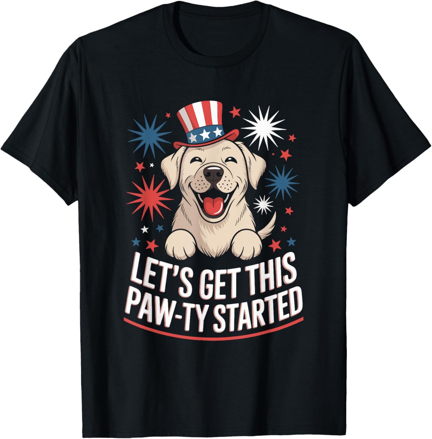 Labrador Retriever 4th of July Usa Patriotic T-shirt