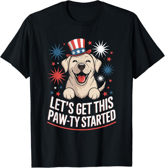 Labrador Retriever 4th of July Usa Patriotic T-shirt