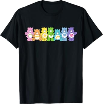 Care Bears Rainbow Kingdom Original Bears Line Up T-Shirt