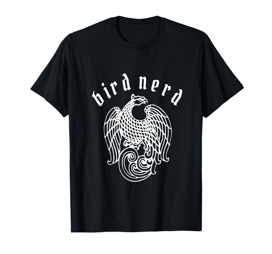 Bird Nerd T-Shirt Bird-Watching, Ornithology, Birding Geek
