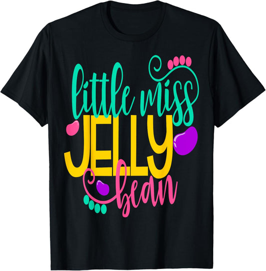 Girls Easter Shirt Kids LittleMiss Jelly Bean Daughter T-Shirt