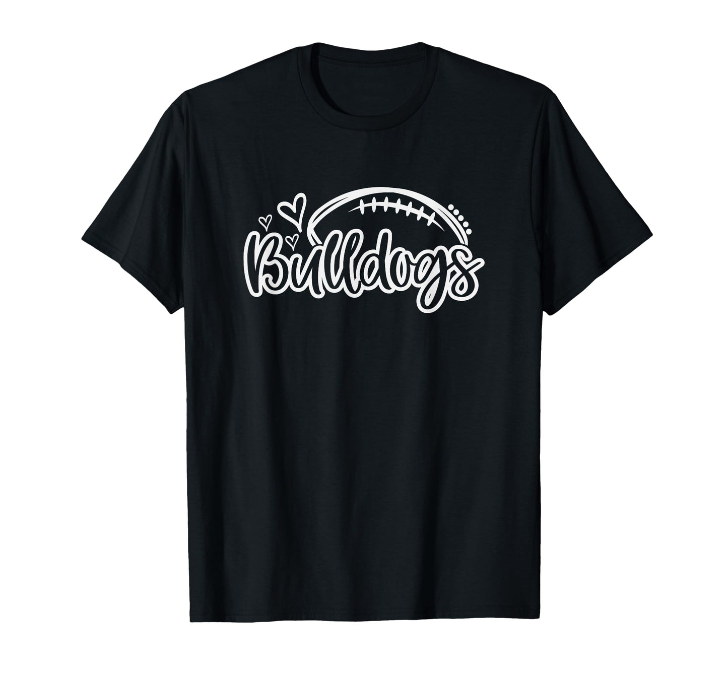 Football Bulldogs School Sports Fan Team Spirit T-Shirt