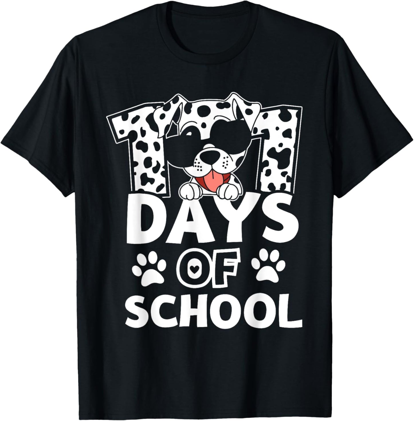Happy 101 Days School Cute Dog 100 Days Smarter Student Kids T-Shirt