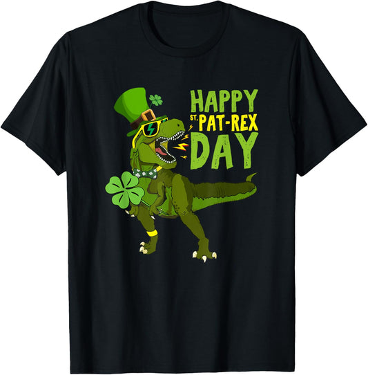 Happy St Pat Rex Day Saint Patrick's Day Dino Tyrannosaurus T-Shirt