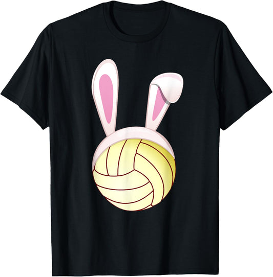Volleyball Easter Bunny Ears Rabbit Spring Holiday Player T-Shirt