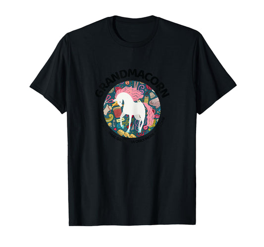 Grandmacorn Like A Grandma Only Awesome Sewing Unicorn Gift T-Shirt