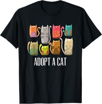 Adopt a Cat Shirt Cat Rescue Cat Adoption T-Shirt