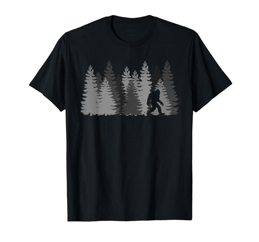 Bigfoot in the Forest Sasquatch Yeti T-Shirt
