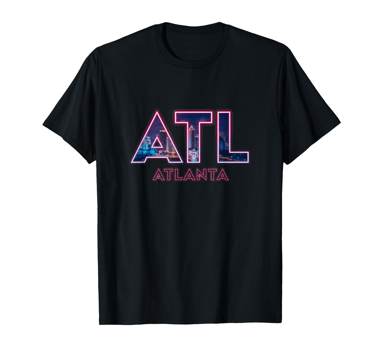 Atlanta ATL City Skyline Design T-Shirt