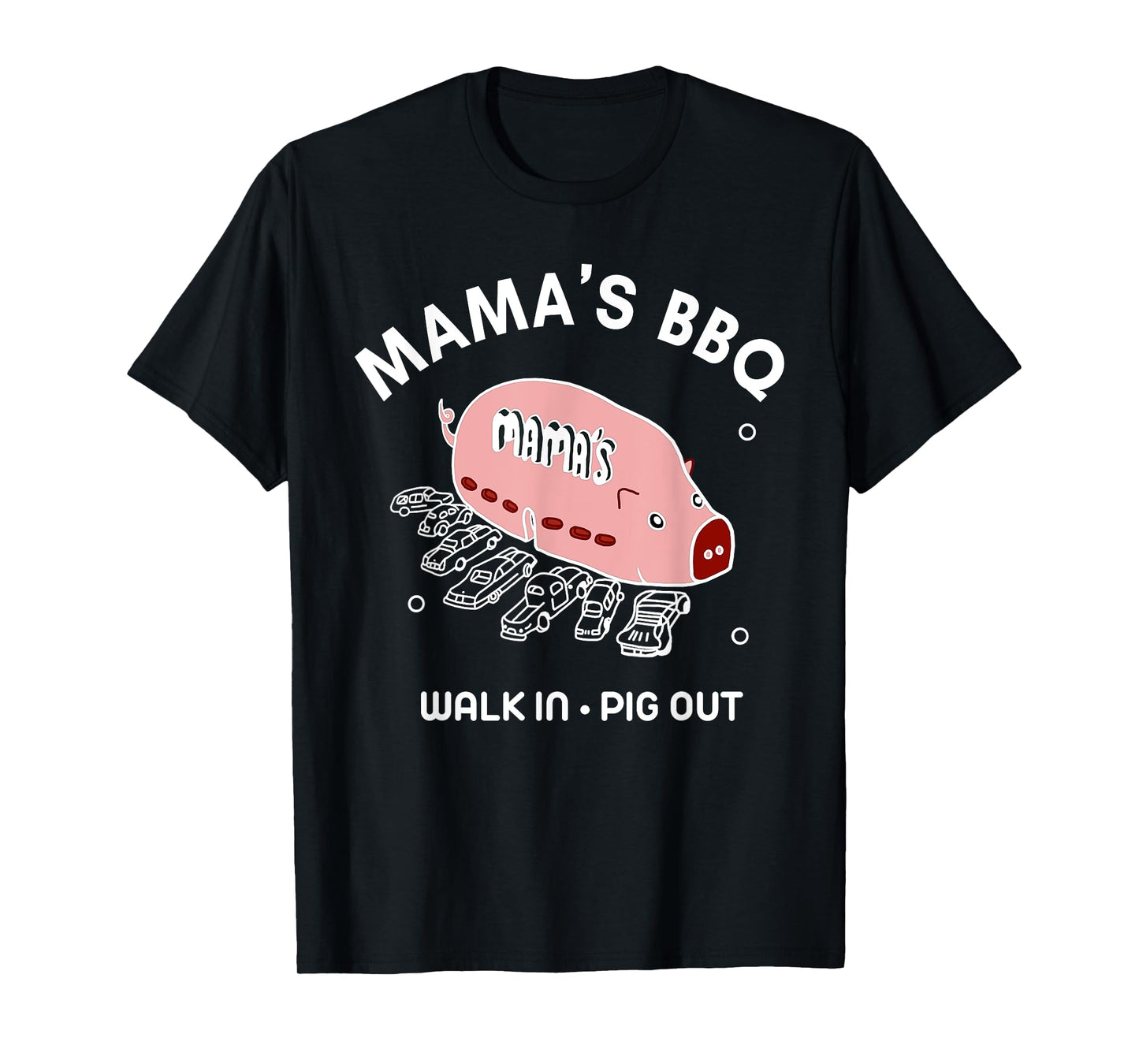 Mama's BBQ Walk In Pig Out Sunny Summer | Paddy's Irish Pub T-Shirt